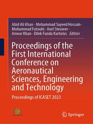 cover image of Proceedings of the First International Conference on Aeronautical Sciences, Engineering and Technology